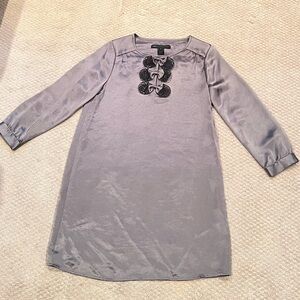 Marc Jacobs Gray Mini Dress with Black Accents